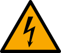 ISO 7010 pictogram for electrical hazards.