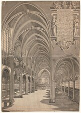 Interior of the cathedral, c. 1617