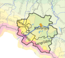 Location of Kalvarija