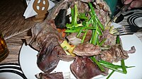 Khorkhog, a barbecue dish consumed in Mongolia