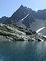 Lac Belledonne mit dem Grand Charnier d’Allemond (2777 m) dahinter
