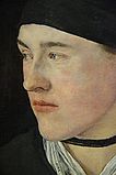 Girl with Black Headscarf, 1879, oil on panel (detail)