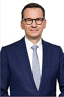 Portrait of Mateusz Morawiecki, the prime minister, in 2023.