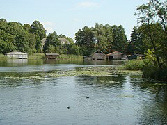 Boat houses at Mirower See