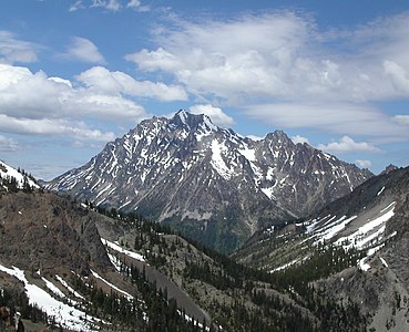 Mount Stuart is the highest summit of the Wenatchee Mountains.