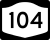 New York State Route 104 Truck marker