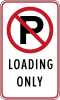 No parking, loading only