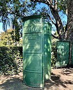 Cast iron pissoir, relocated to Newstead Park in 1960s