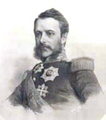 Aleaxander Ioan Cuza, Prince of Wallachia and Moldavia principates in 1860--affectionately nicknamed "Cuza Vodă" by Romanians