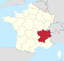 Rhône-Alpes region in France