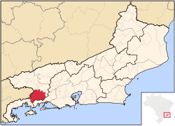 Location of Rio Claro in the state of Rio de Janeiro