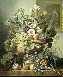 Still Life with Flowers and Fruit (c. 1815–1830)