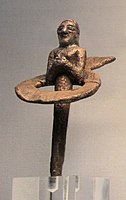 Temple foundation figurine in the name of Ur-Nanshe. Inscription "Ur-Nanshe, King of Lagash, has built the shrine of Girsu". British Museum, BM 96565.[42][43]