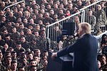 President Donald J. Trump delivers remarks to military service members at Marine Corps Air Station Miramar, Tuesday, March 13, 2018, in San Diego, California.