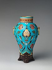 Islamic inspiration: Vase, c. 1867, porcelain, Metropolitan Museum of Art