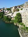 View from the Old Bridge in Mostar