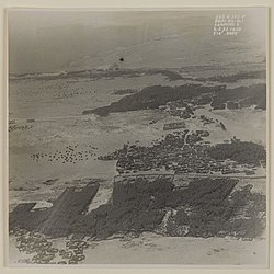aerial view of Jalan Bani Bu Ali looking east on 4 February 1932
