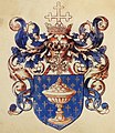 Arms of the Kingdom of Galicia, illustrated in L´armorial Le Blancq, Bibliothèque nationale de France, 16th century