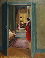 Interior with women in red robe (1904)