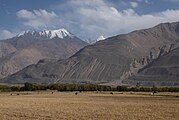 Agricultural landscape near Pamir highway
