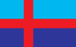 Inoffizielle Flagge Bohusläns, seit 1996 in Gebrauch