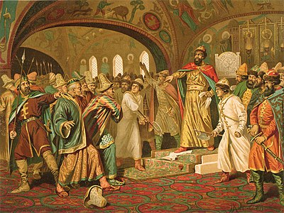 Ivan III tears up the Khan's charter