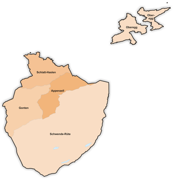 Bezirke des Kantons