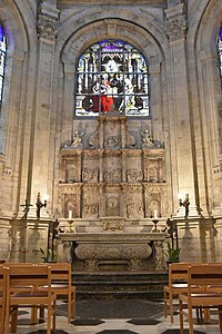 Marble and alabaster altarpiece by Jean Mone (1538)