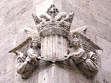 Royal arms of Kingdom of Valencia in the Llotja