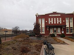 The former Atchison, Topeka and Santa Fe Railway depot in Marceline in February 2017 became the Walt Disney Hometown Museum.