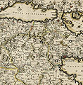 Moreae/Peloponnesus, F. de Wit, 1680, Amsterdam; Stymphalos = Kartenmitte.