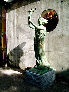 The new bronze statue at York University in Canada (unveiled June 4, 2012)