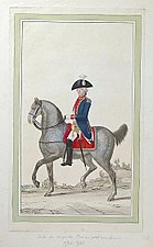 Garde du Corps of the King in undress uniform 1786-1791