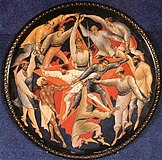 An allegorical representation of the Third International in a 1927 Palekh miniature by Ivan Golikov.
