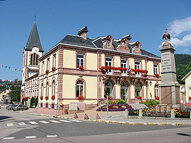 The town hall in Plainfaing