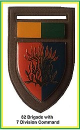 SADF 82 Brigade with 7th Division Command Flash