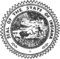 Seal of Indiana (1950–1963)