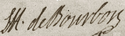 Louis Henri's signature