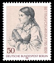 Bettina von Arnim geb. Brentano, Schriftstellerin (1785–1859), Ehefrau von Achim