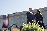 President Donald J. Trump and First Lady Melania Trump participate in a Sep 11 observance at the Pentagon