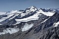 Aussicht vom Gipfel zur Weißkugel und zur Bernina rechts dahinter