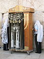 A mobile ark at the Western Wall in Jerusalem
