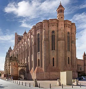 Exterior of the apse of Albi Cathedral