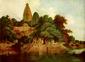 Shri Radha Madan Mohan temple, Vrindavan 1789 painting.