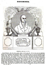 Portrait of Jacob Perkins in American Magazine of Useful and Entertaining Knowledge, 1835