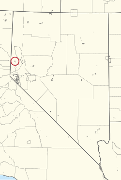 Location of the Reno-Sparks Indian Colony