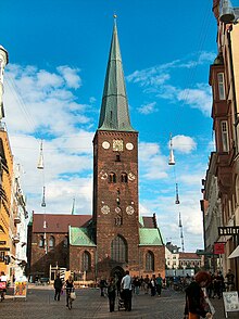 Der Dom zu Aarhus im Stadtzentrum