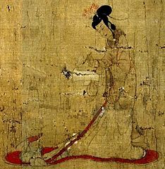 Admonitions of the Court Instructress (detail) by Gu Kaizhi