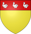 Coat of arms of the lords of Clervaux, branch of the Meysembourg family.
