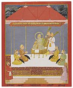 Emperor Bahadur Shah I with his sons